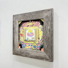 「話題も尽きて」額装込
